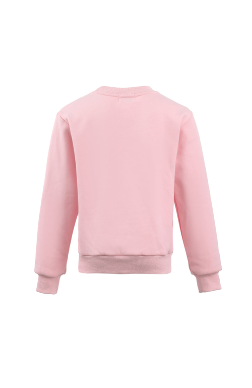 Lola + The Boys Sparkling Good Vibes Sweatshirt In Pink