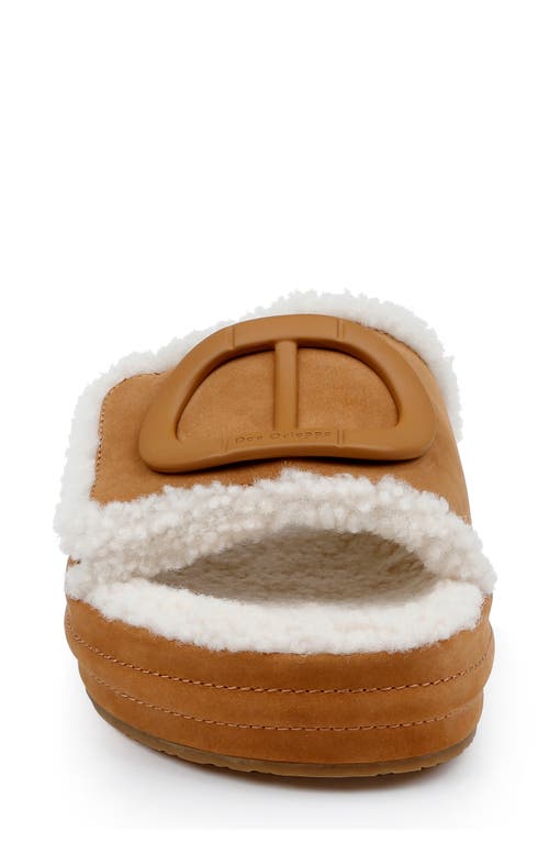 Shop Dee Ocleppo Lima Genuine Shearling Platform Sandal In Biscotti