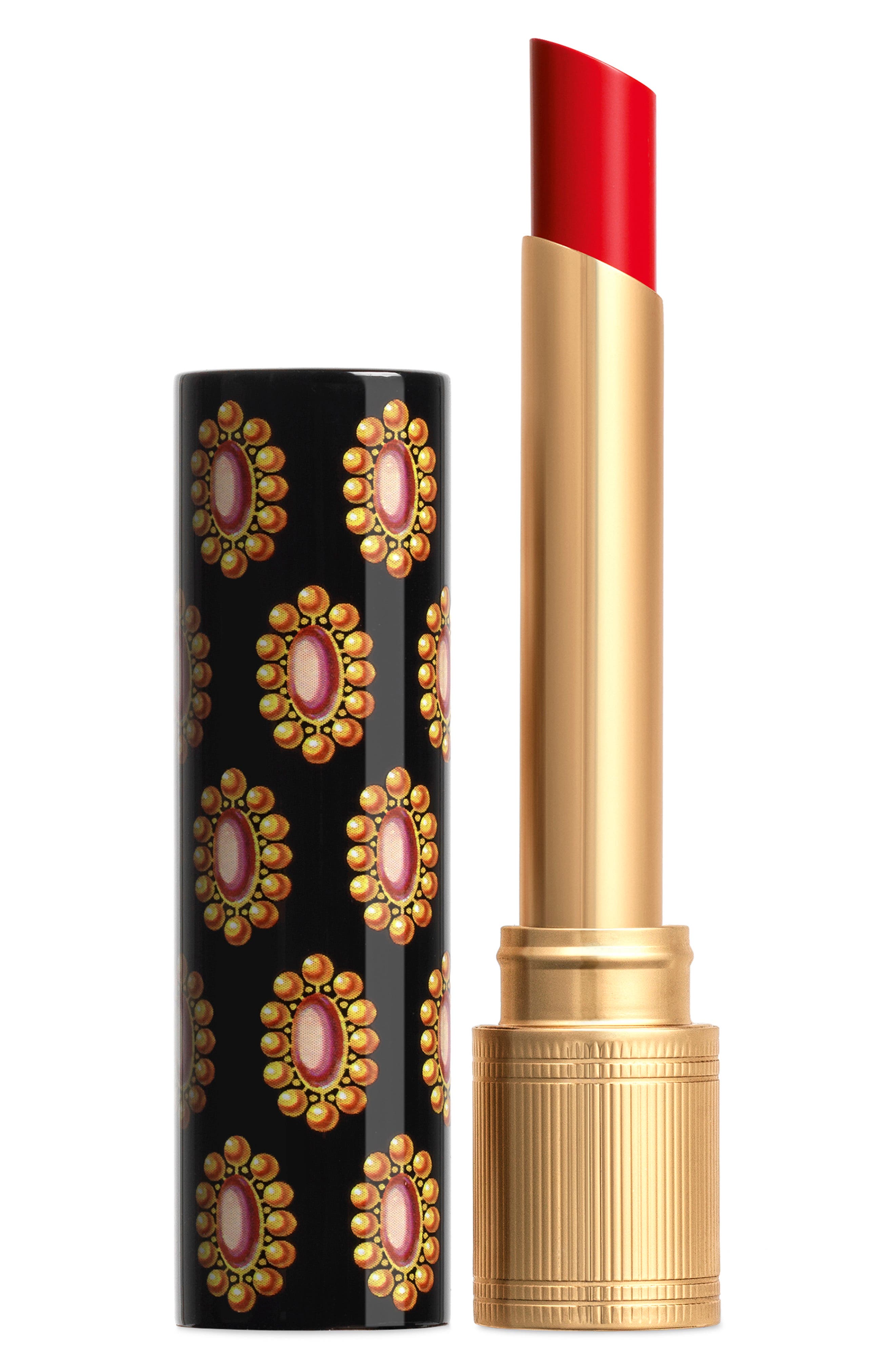 Gucci Rouge de Beaute Brillant Glow & Care Lipstick in 25 Goldie Red at Nordstrom
