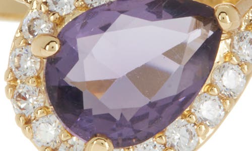 Shop Covet Teardrop Wrap Ring In Purple/violet