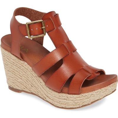 Mia Giordanaa Espadrille Wedge Sandal, Brown