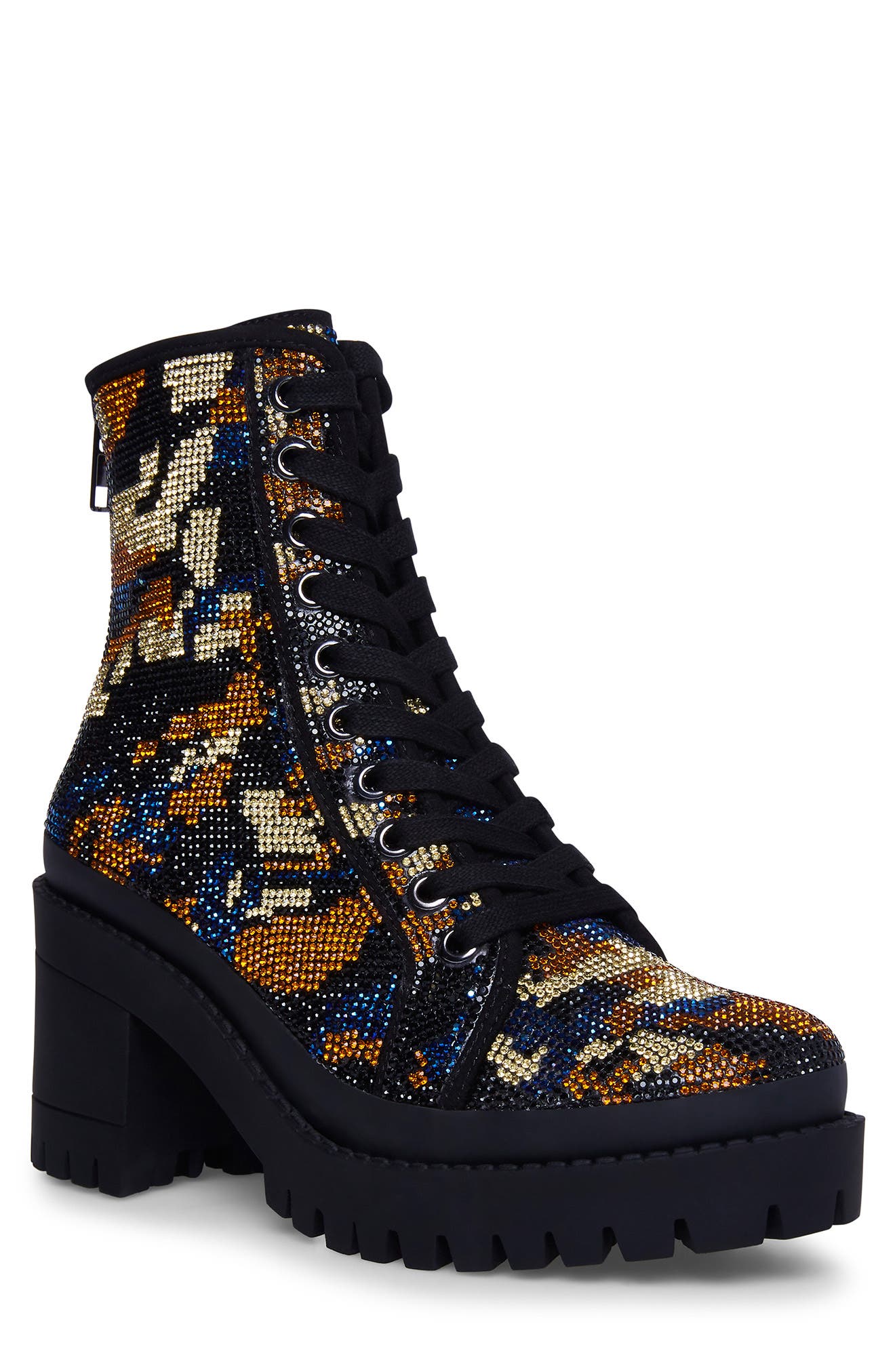 cheap heeled combat boots