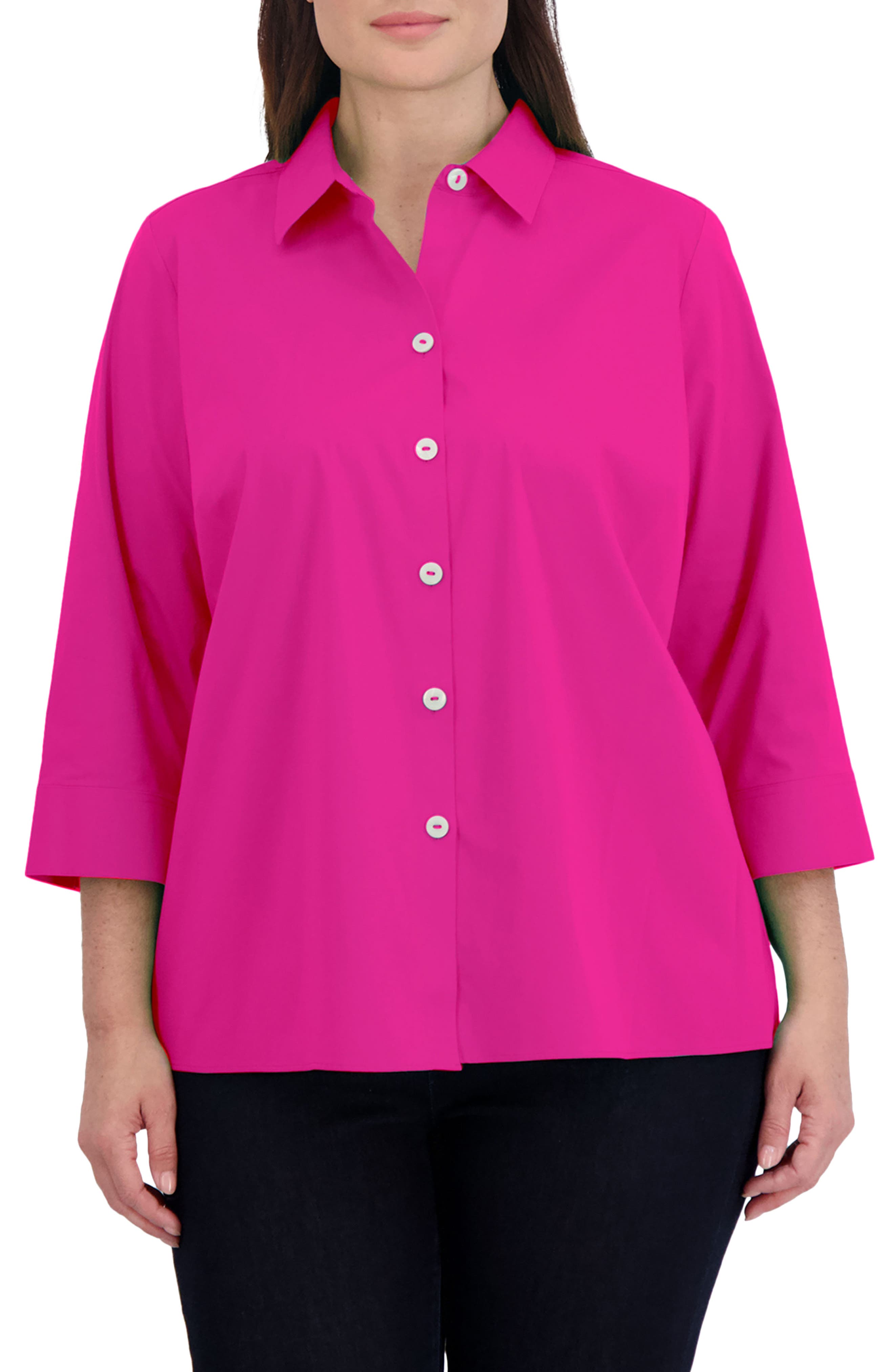 Pink Plus-Size Work Clothing