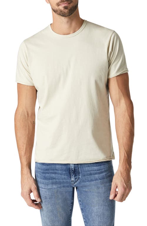 Raw Edge Cotton T-Shirt in Pelican