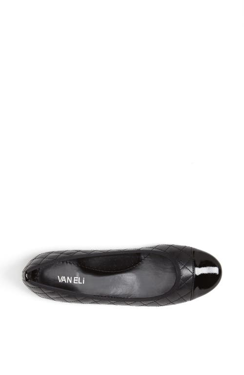 Vaneli 'serene' Flat In Black Nappa/black Patent