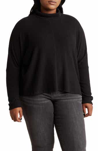 H by bordeaux 2025 brushed dolman pullover sweater