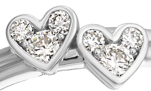 Shop Bony Levy Mika Diamond Heart Ring In 18k White Gold