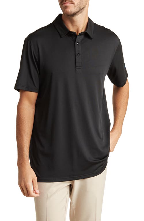 Shop Tom Baine Performance Solid Polo In Black