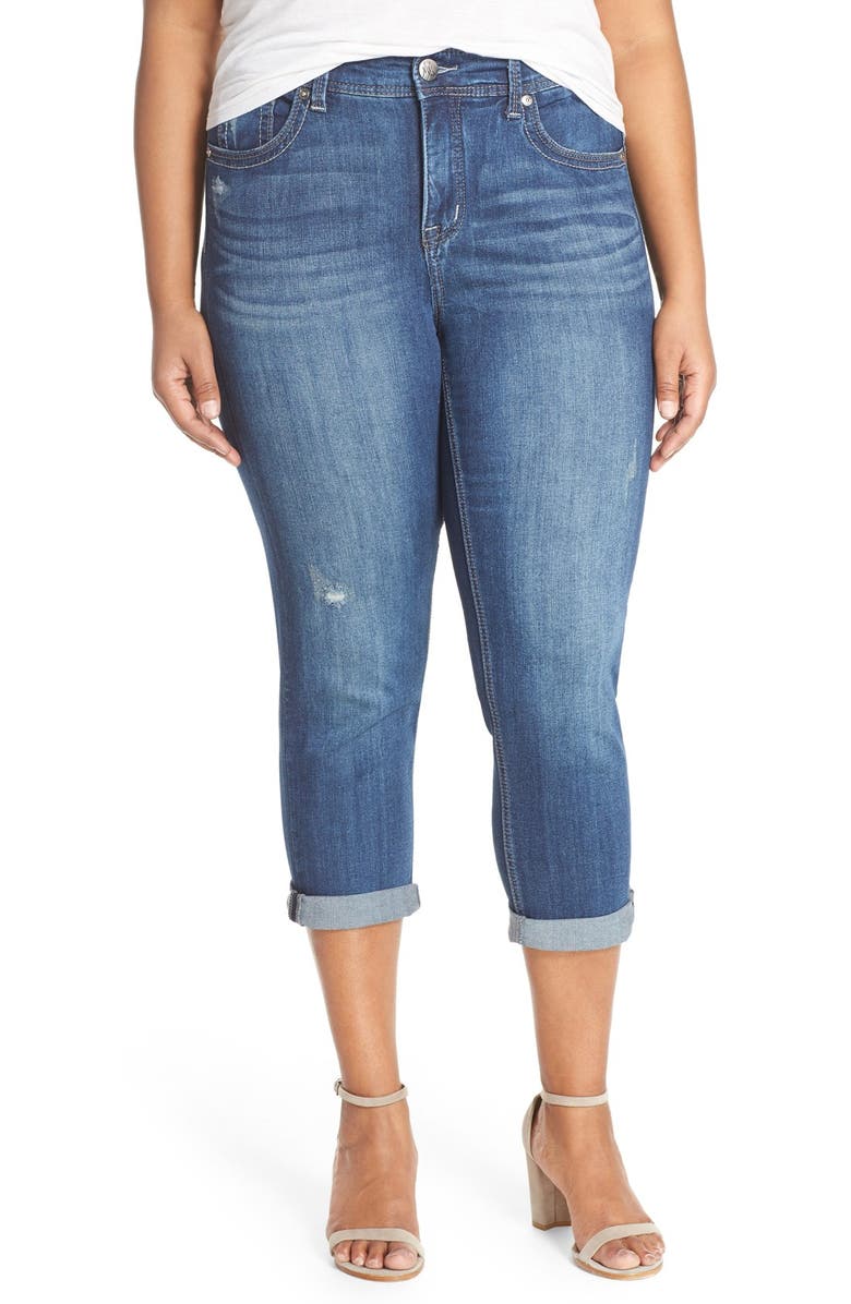 Melissa McCarthy Seven7 Stretch Crop Jeans (Crosby) (Plus Size) | Nordstrom