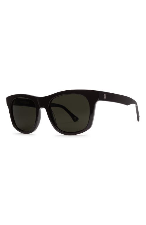 Electric Modena 52mm Polarized Rectangular Sunglasses In Gloss Black/grey Polar