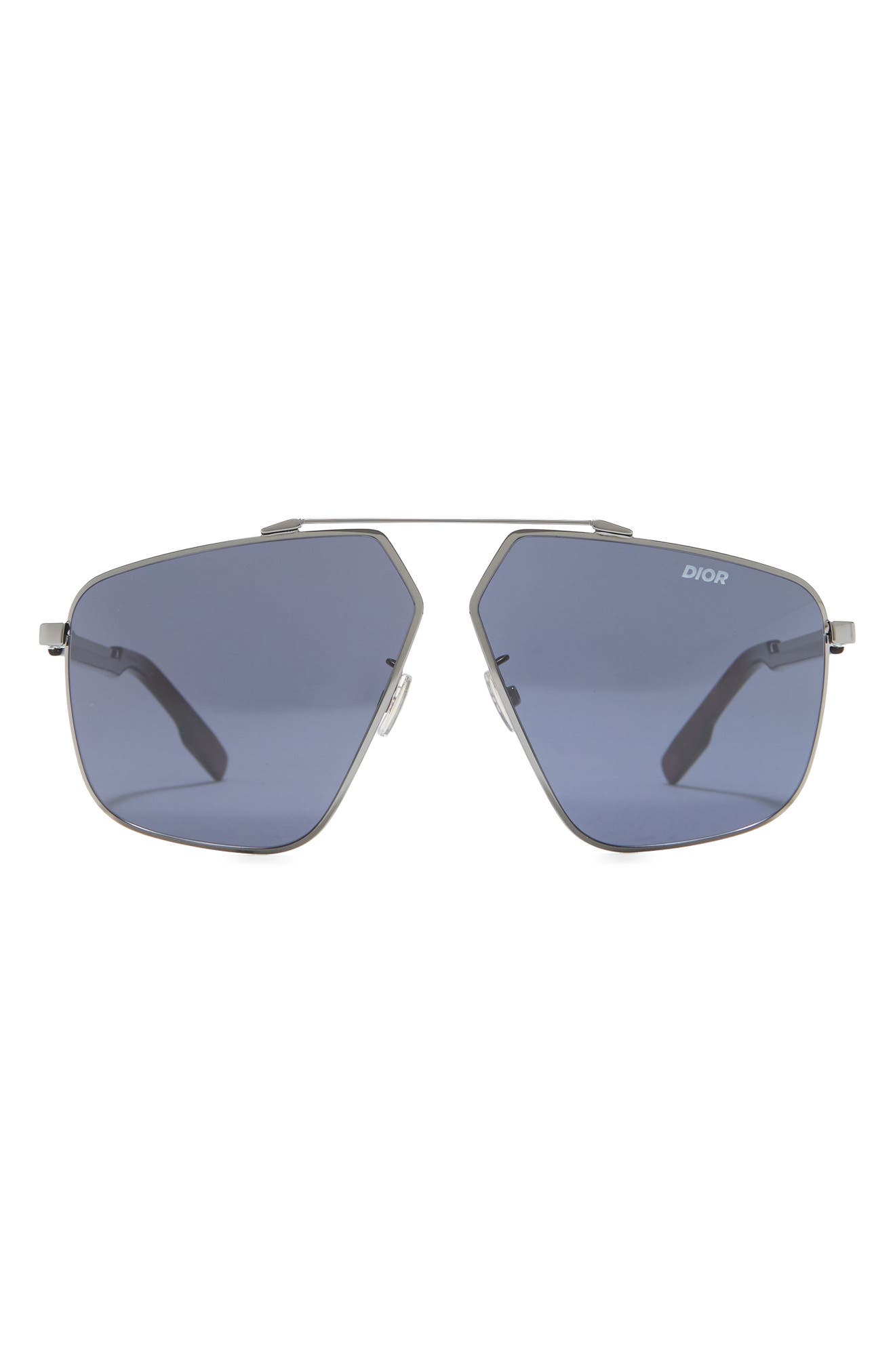 dior 63mm aviator sunglasses