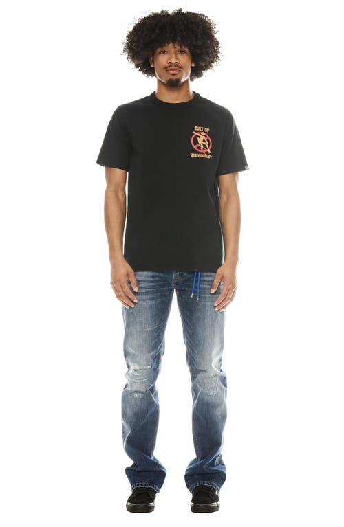 Cult Of Individuality Skater Graphic T-shirt In Pirate Black
