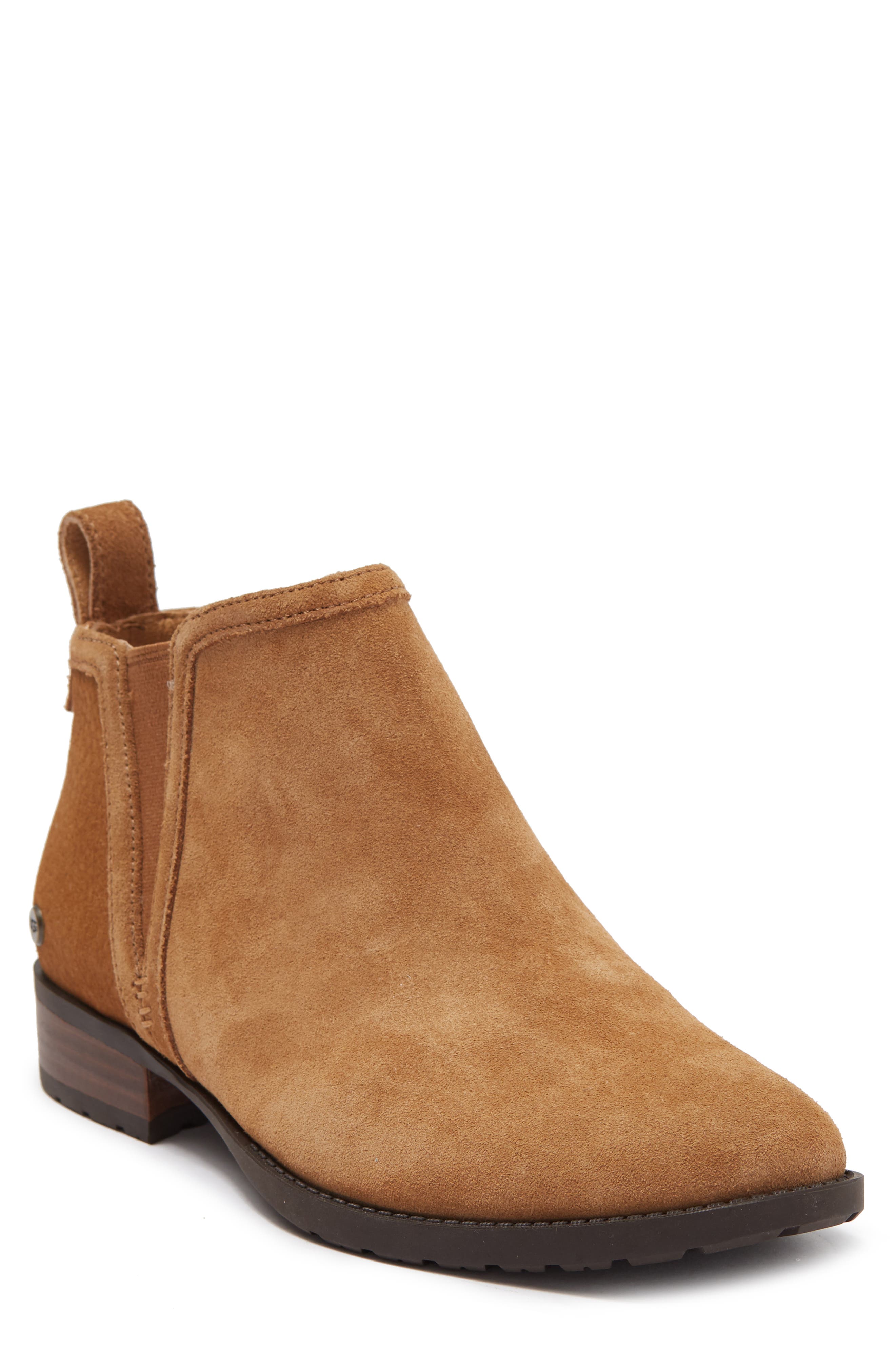 ugg mcclaire leather ankle bootie