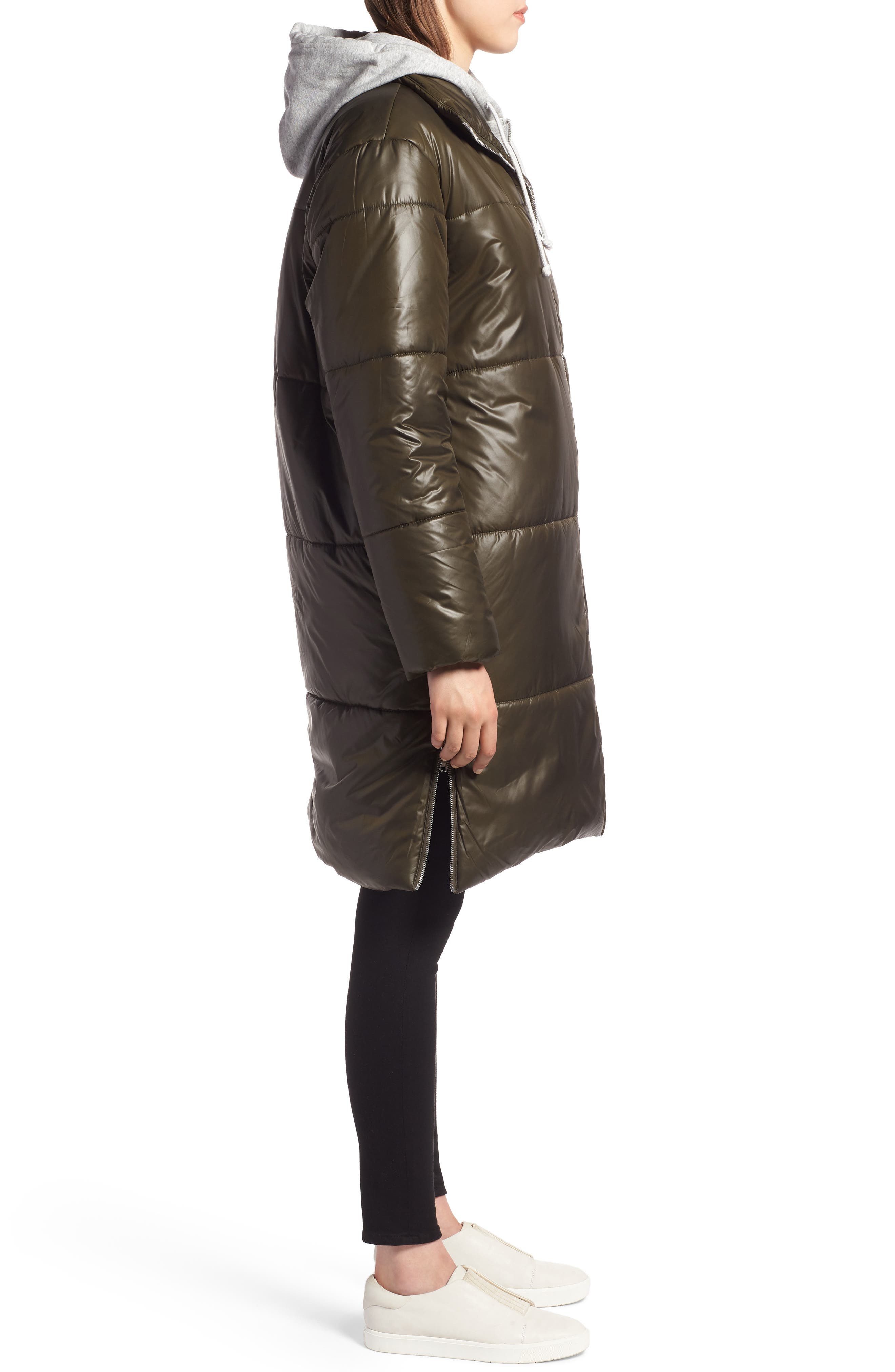 kylie hooded puffer coat