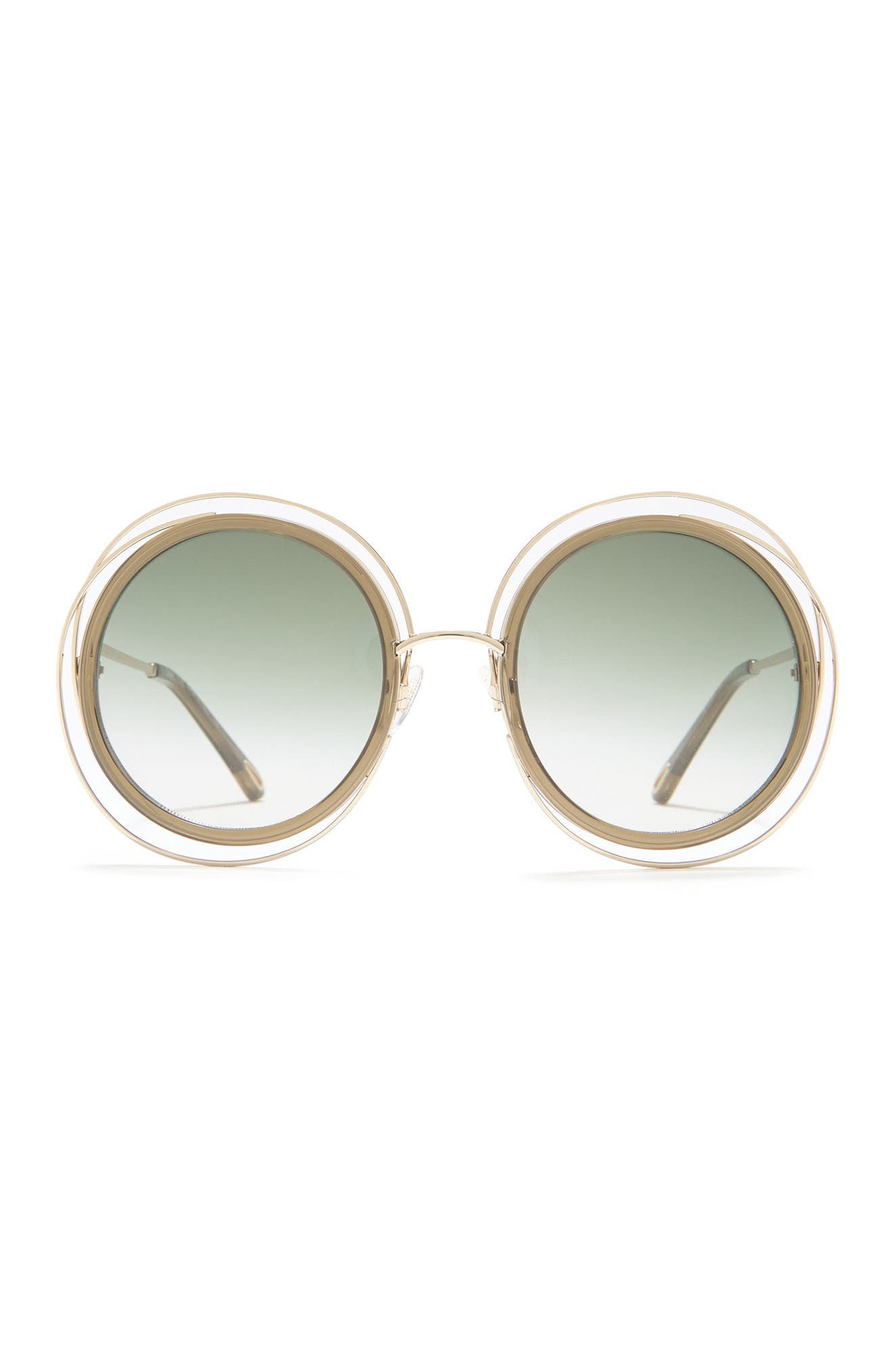 Chloe 58mm vented cheap aviator sunglasses