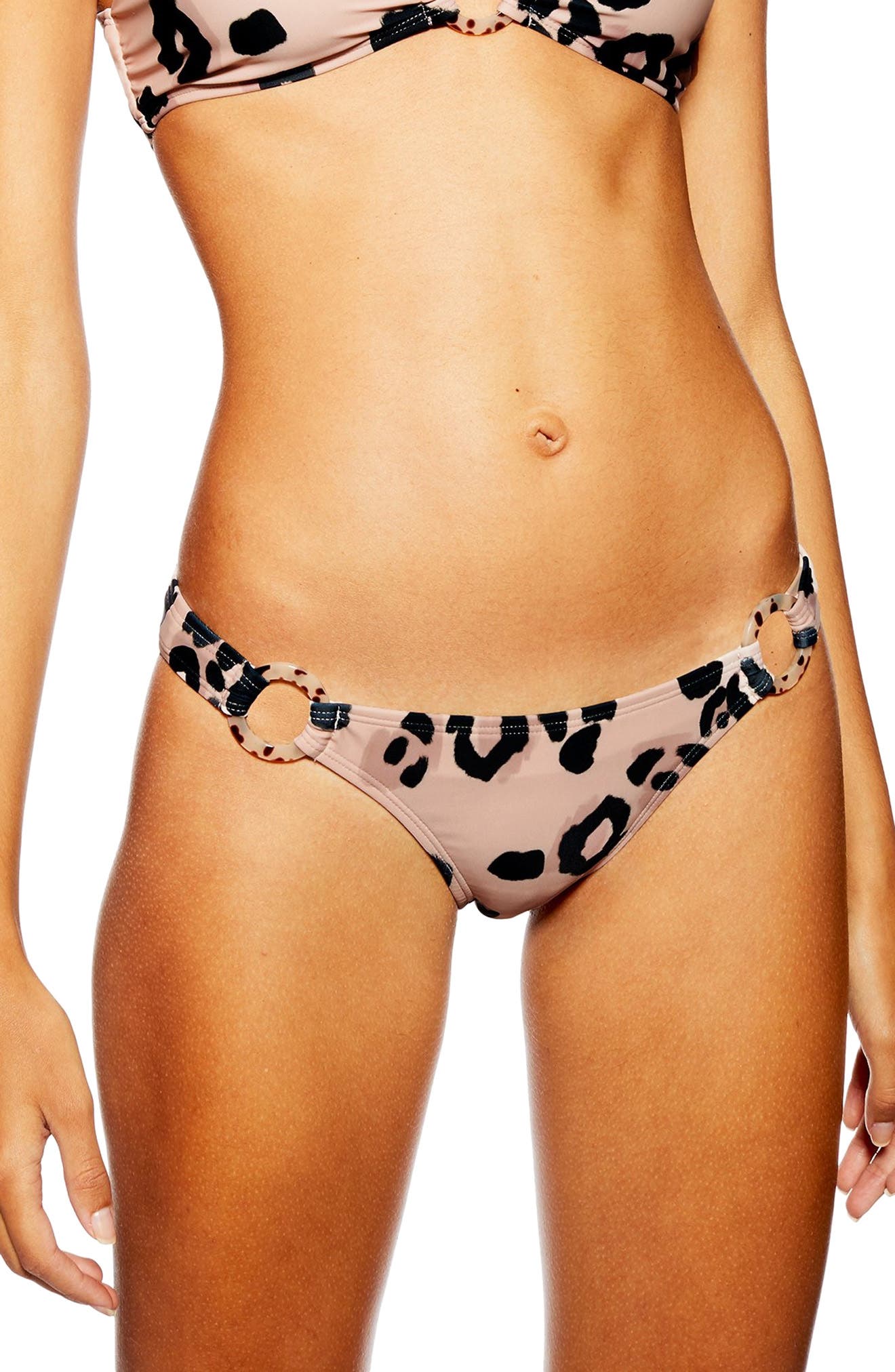 topshop animal print bikini