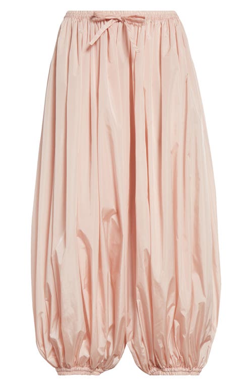 Shop Alaïa Balloon Taffeta Pants In Rose Pale