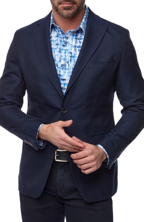 Shop Robert Graham The Jetset Wool Blend Sport Coat With Removable Bib In Navy