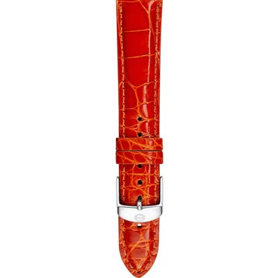 Michele 1m Genuine Alligator Watch Strap
