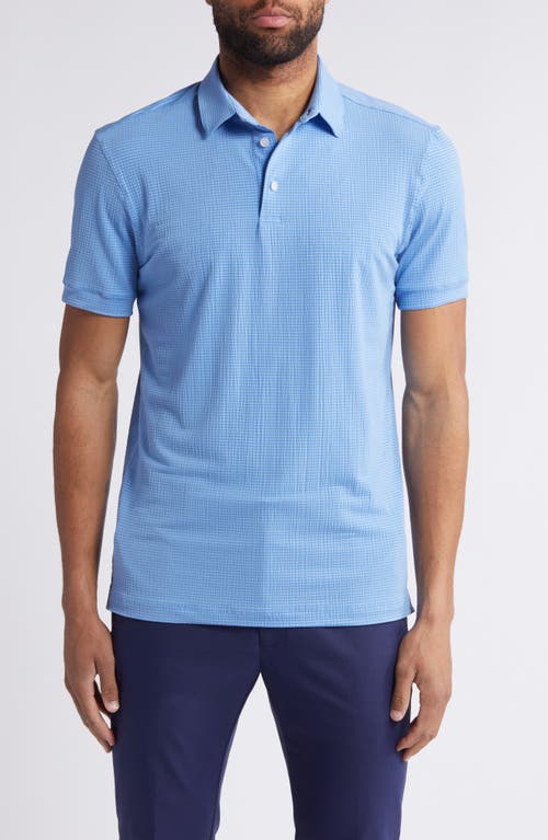 Copa Pinstripe Performance Polo in Provence Solid