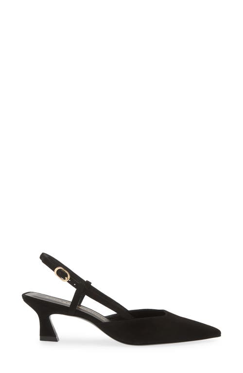 Shop Stuart Weitzman Vinnie 50 Slingback Pump In Black