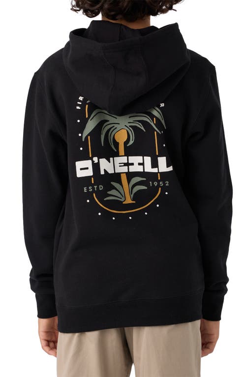 Shop O'neill Kids' Fifty Two Graphic Hoodie In Black