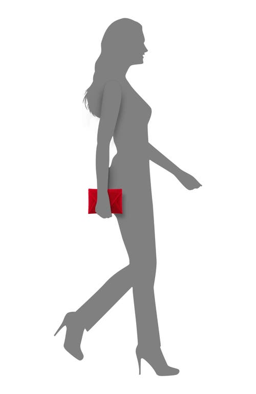 Nina Lorna Embellished Envelope Clutch In Red Rouge