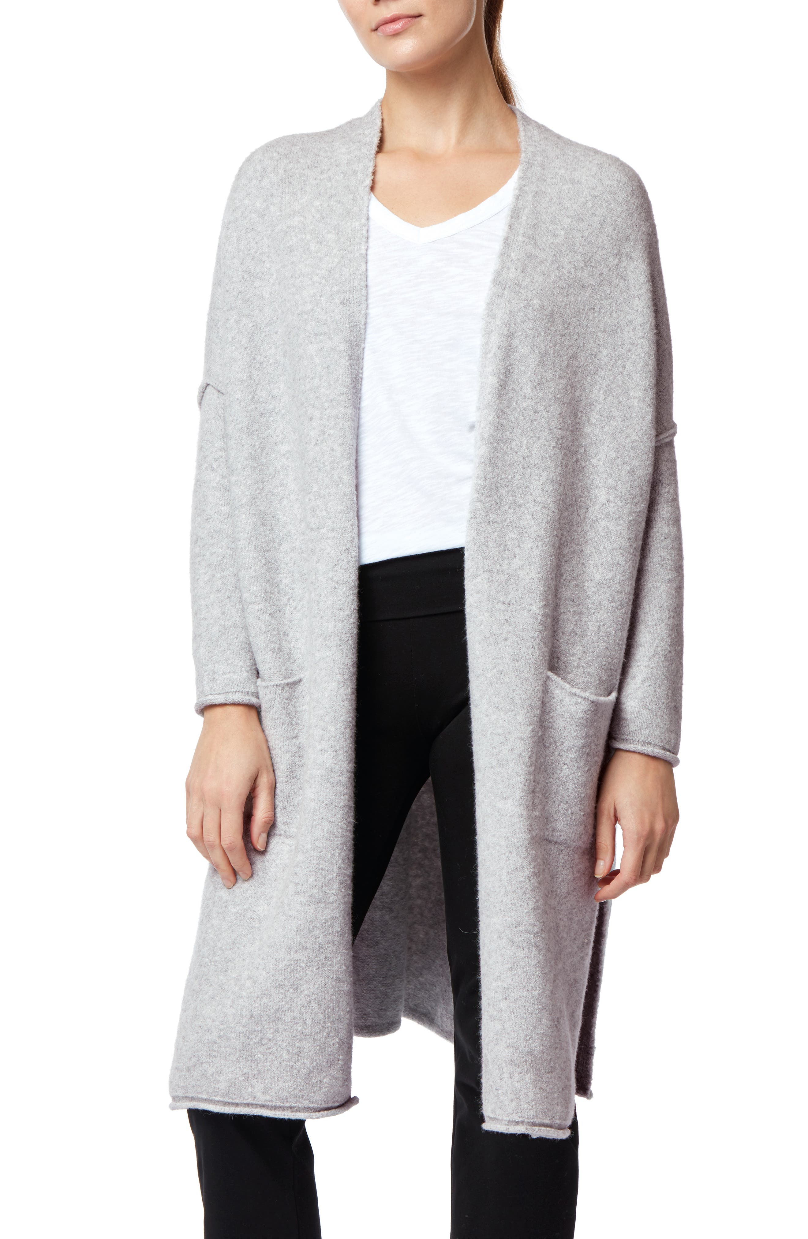 white company long cardigan