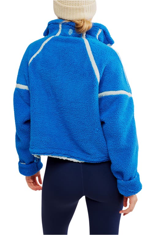 Free People Fp Movement Mountain High Fleece Half Zip Pullover In Midatlantic Combo