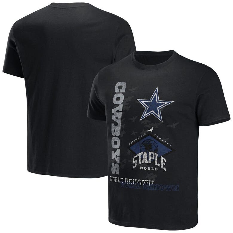 STAPLE NFL X STAPLE BLACK DALLAS COWBOYS WORLD RENOWNED T-SHIRT