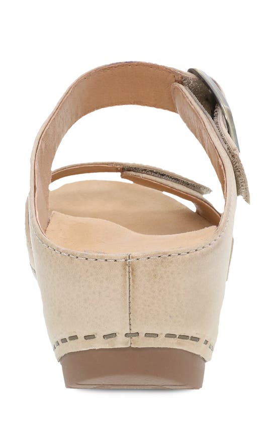 Shop Dansko Tanya Slide Sandal In Linen