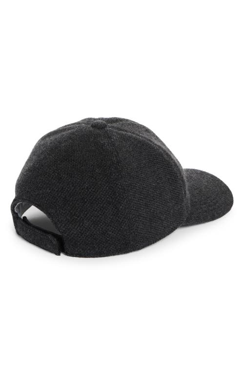 Shop Eleventy Honeycomb Cashmere Baseball Cap In Carbon