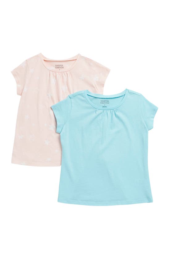 Harper Canyon Kids' Short Sleeve T-shirt In Pink English Bright Stars Pack