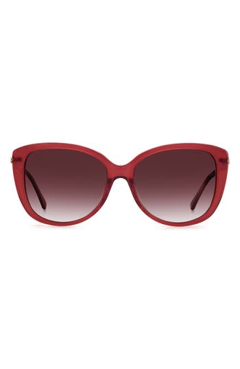 Kate Spade New York 57mm Lorene Cat Eye Sunglasses In Brown