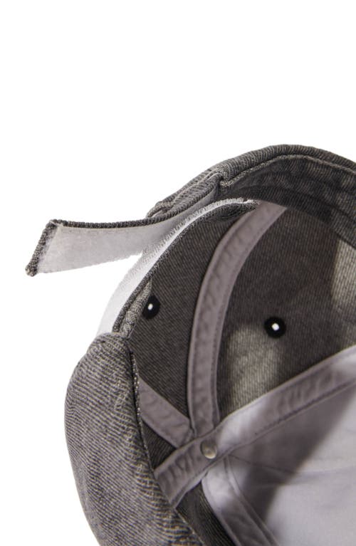 Shop Maje Saint Honoré Denim Cap In Grey