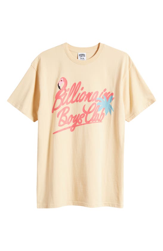 Shop Billionaire Boys Club Flamillionaire Cotton Graphic T-shirt In Beige