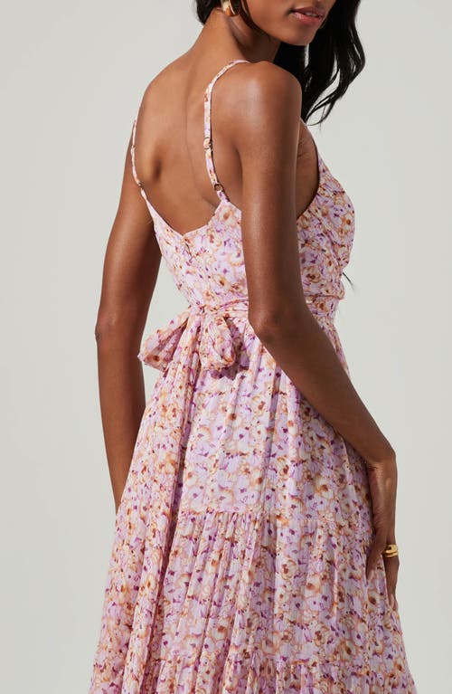 Astr The Label Elsa Floral Maxi Dress In Pink Multi