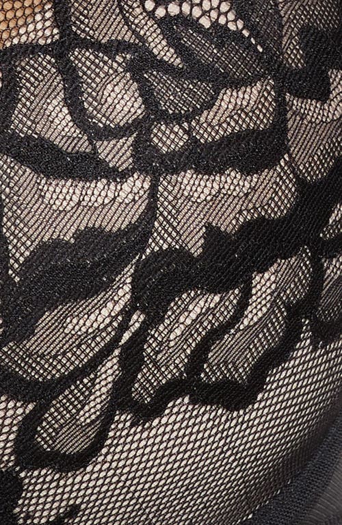 Natori Flora Underwire Bra In Black/light Mocha