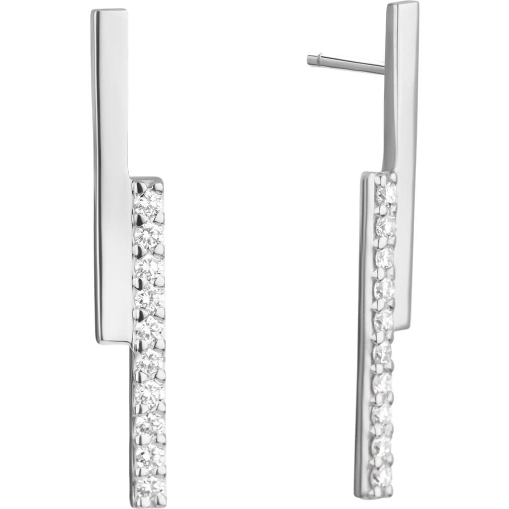 LANA LANA DIAMOND BAR LINEAR EARRINGS