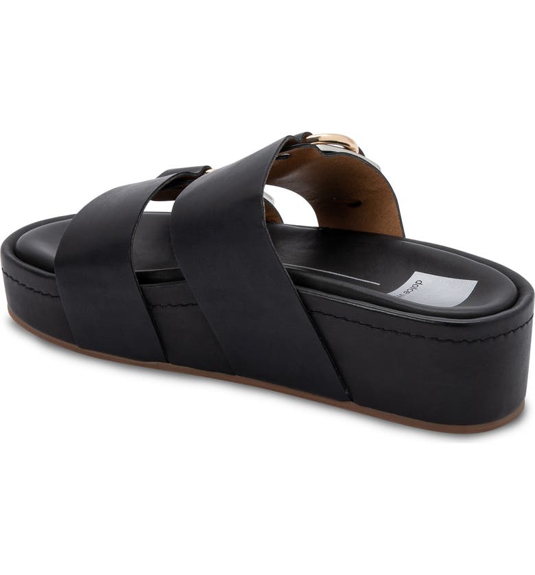 DOLCE VITA Cici Platform Slide Sandal, Alternate, color, BLACK LEATHER