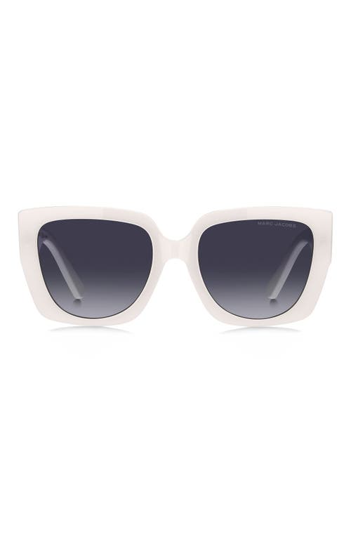Marc Jacobs 54mm Square Sunglasses In White