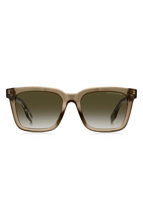 Marc Jacobs 54mm Gradient Square Sunglasses in Beige/Green Shaded at Nordstrom