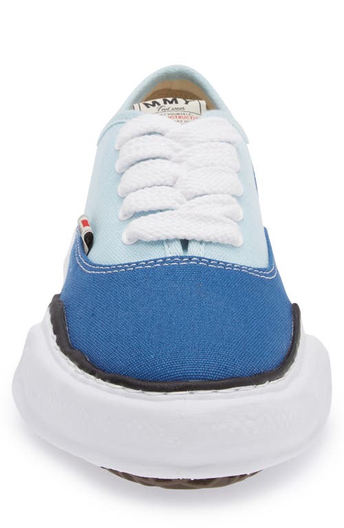 Shop Miharayasuhiro Maison Mihara Yasuhiro Baker Original Sole Canvas Sneaker (men)<br /> In Blue