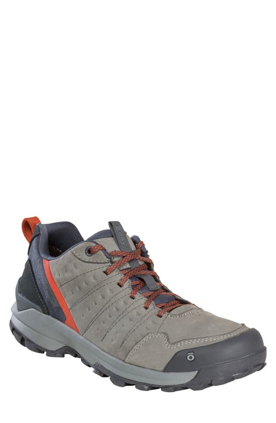 Oboz Sypes Low B-dry Hiking Sneaker In Steel