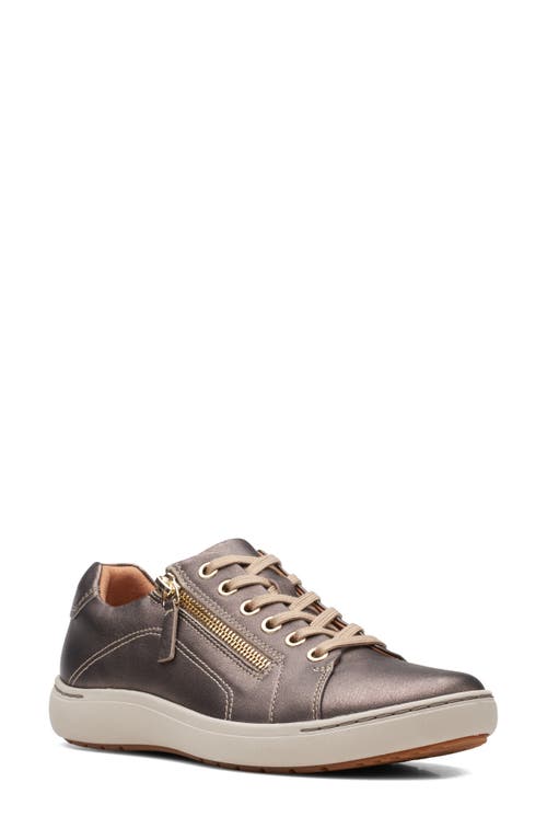 Clarks(r) Nalle Lace-Up Sneaker Bronze Metallic at Nordstrom,