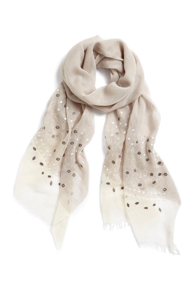 Tarnish Embroidered Scarf | Nordstrom