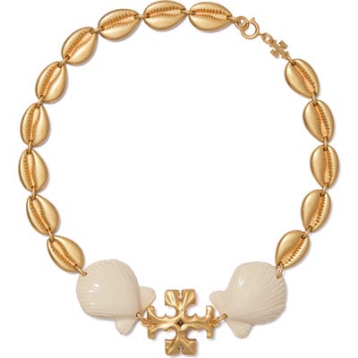 Tory Burch Shell Statement Necklace