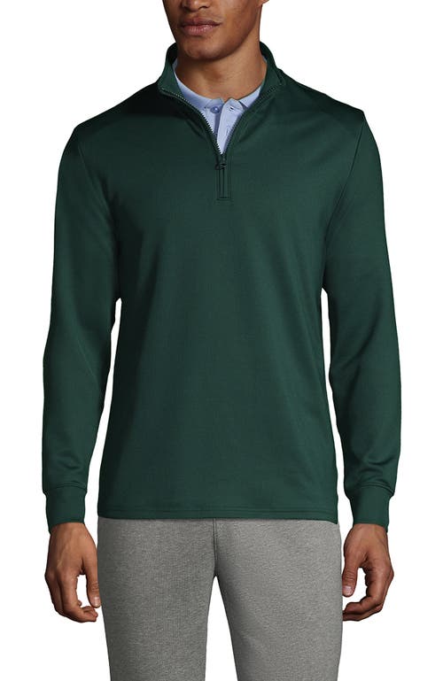 Lands' End School Uniform Quarter Zip Pullover In Evergreen