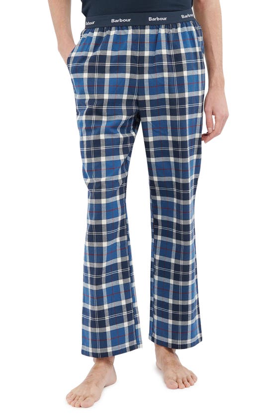 Barbour Glenn Tartan Plaid Pajama Pants In Summer Navy Tartan | ModeSens