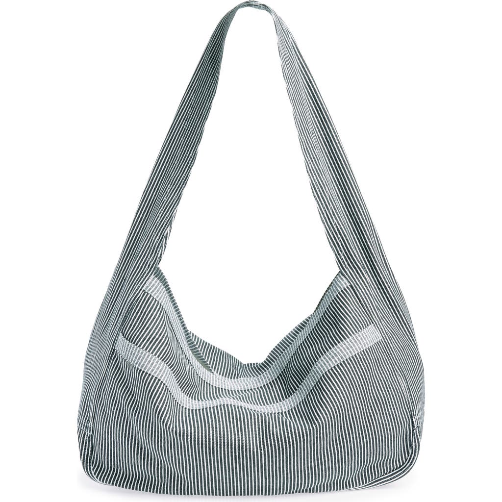 Sc103 Cocoon Sac Denim Shoulder Bag In Railroad